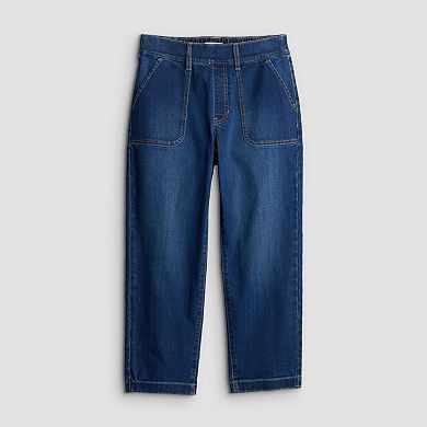 Women's Croft & Barrow® Pull-On Utility Crop Jeans