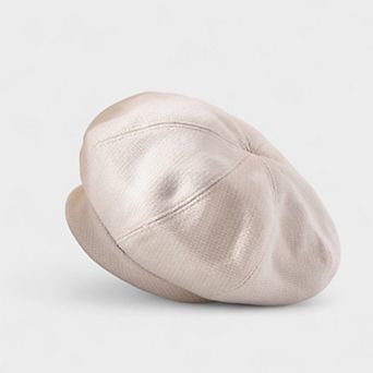 Women's Classic Houndstooth Wool Blend Newsboy Cap