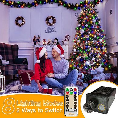 Ollny 400 LED 8.2ft*16 strings Multicolor Christmas Tree Lights