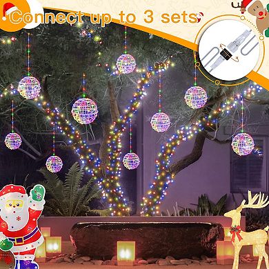 Ollny Outdoor Christmas Multicolor Ball Light 4 Packs