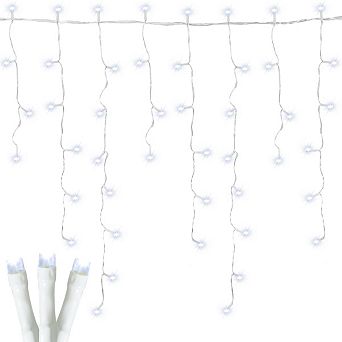 Ollny 720 LED 60ft Cool White Christmas Icicle Lights