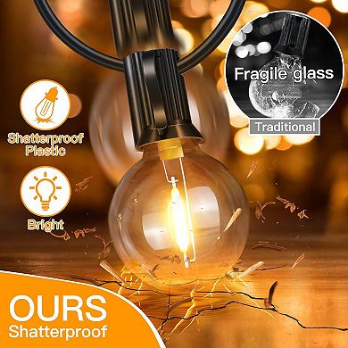 Ollny 150FT G40 Outdoor String Lights 75 Bulbs