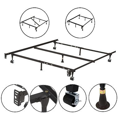 Twin/Full/Queen Metal Bed Frame (Center Support)
