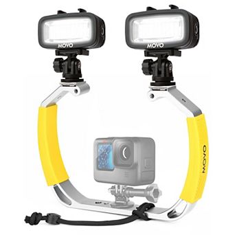 Movo DiveRig1 XL Diving Rig Bundle with Waterproof LED Lights for GoPro HERO