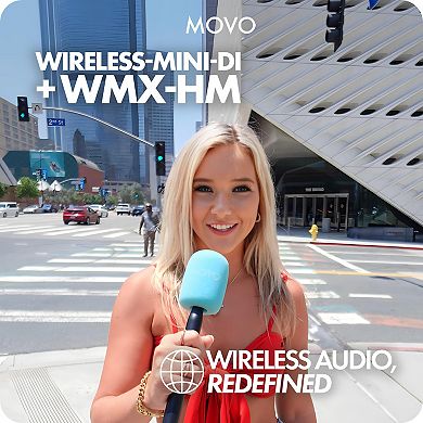 Movo Wireless Mini DI Ultra Compact Wireless Lav Microphone System for iPhone