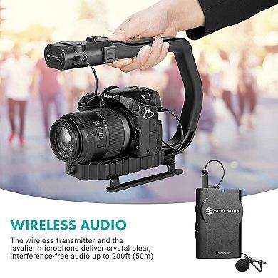 Movo MicRig-W1 Wireless Microphone Filmmaker Handle
