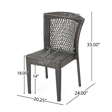 Dusk Outdoor Wicker Chair Set by Christopher Knight Home