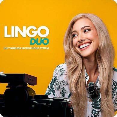 Movo Lingo 48-Channel UHF Wireless Microphone System for Camera