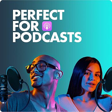 Movo 4-Pack Universal Cardioid Podcasting Microphone Bundle