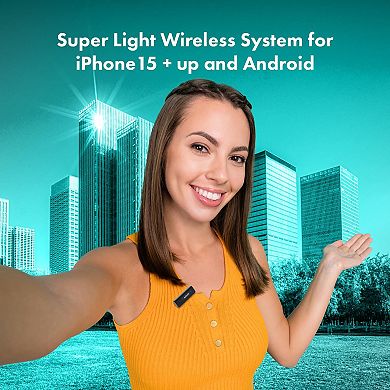 Movo Wireless Mini UC - Ultracompact Rechargeable Wireless Lavalier Microphone System for Android