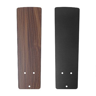 42" Industrial Black Reversible Wood 5-Blade Smart Ceiling Fan with Light and Remote, App Control