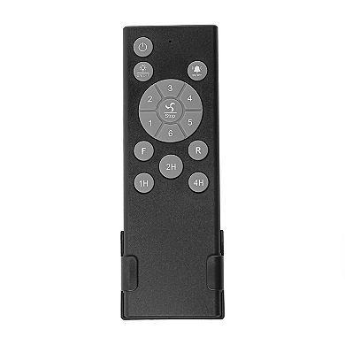 42" Industrial Black Reversible Wood 5-Blade Smart Ceiling Fan with Light and Remote, App Control