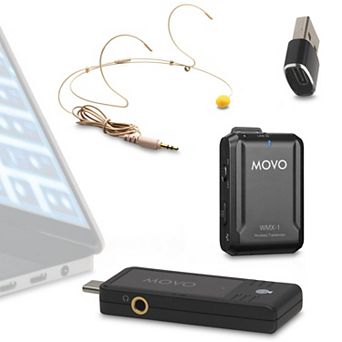Movo WMX-1-UH USB-C Wireless Headset Microphone