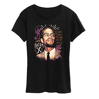 Women's Malcolm X Sketch Graphic Tee
