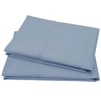 California Design Den Authentic 100% Organic Cotton Pillowcases Set of 2 - Cool and Crisp Percale