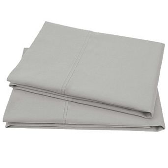 California Design Den Authentic 100% Organic Cotton Pillowcases Set of 2 - Cool and Crisp Percale