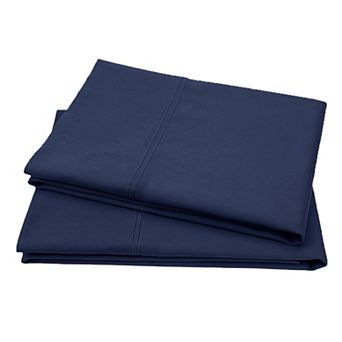California Design Den Authentic 100% Organic Cotton Pillowcases Set of 2 - Cool and Crisp Percale