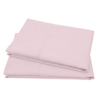 California Design Den Authentic 100% Organic Cotton Pillowcases Set of 2 - Cool and Crisp Percale
