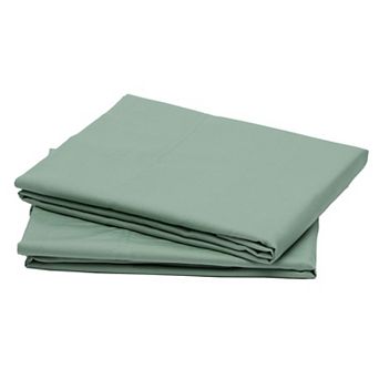 California Design Den 100% Organic Cotton Pillowcases Set of 2 - Crisp Percale