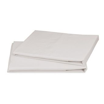 California Design Den 100% Organic Cotton Pillowcases Set of 2 - Crisp Percale
