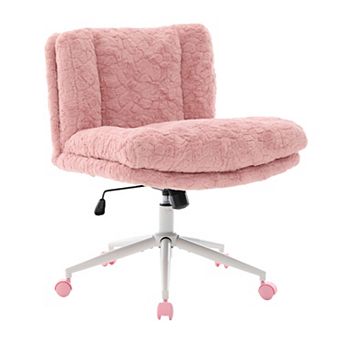 Thick Padded Office Chair Swivel Desk Chair with Adjustable Height