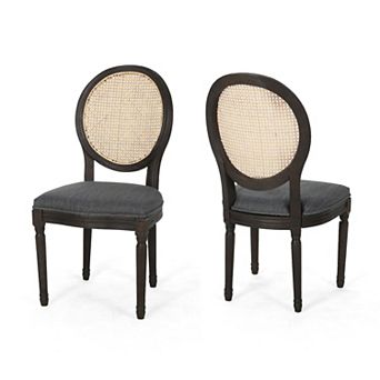 Govan Wooden Dining Chairs with Cushions (Set of 2) by Christopher Knight Home