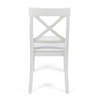 Christopher Knight Home Roshan Farmhouse Acacia Wood Dining Chairs (Set of 2)