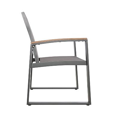 Glasgow Outdoor Dining Chairs with Aluminum Frame (Set of 2) by Christopher Knight Home