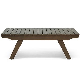 Sedona Outdoor Wooden Coffee Table by Christopher Knight Home