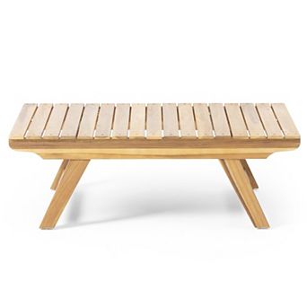 Sedona Outdoor Wooden Coffee Table by Christopher Knight Home