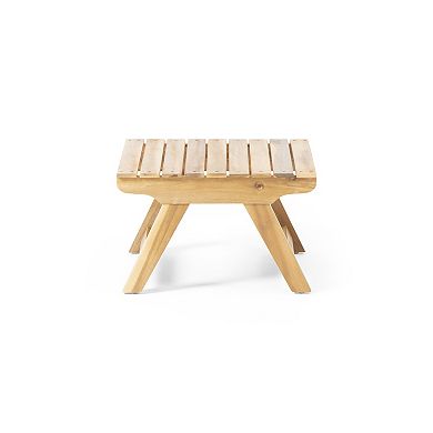 Sedona Outdoor Wooden Side Table by Christopher Knight Home