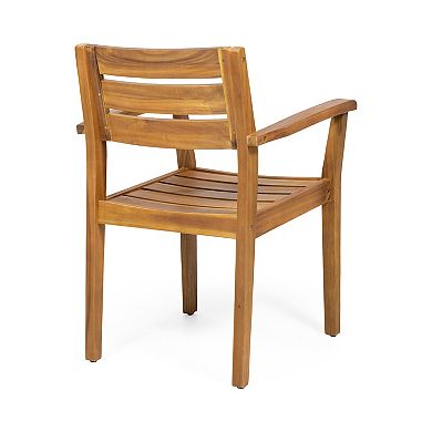 Stamford Acacia Wood Dining Chair (Set of 2) by Christopher Knight Home