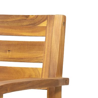 Stamford Acacia Wood Dining Chair (Set of 2) by Christopher Knight Home
