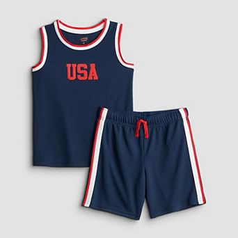 Boys 4-12 Jumping Beans® Active Mesh Tank Top & Shorts Set