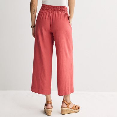 Women's Sonoma Goods For Life® Pull-On Linen Blend Pants