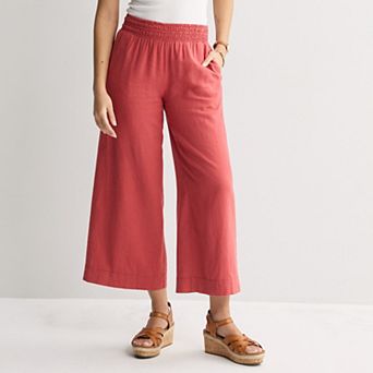 Women's Sonoma Goods For Life® Pull-On Linen Blend Pants