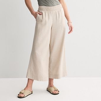 Women's Sonoma Goods For Life® Pull-On Linen Blend Pants