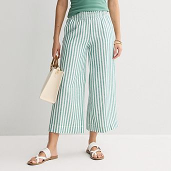 Petite Sonoma Goods For Life® Pull-On Ankle Linen Pants