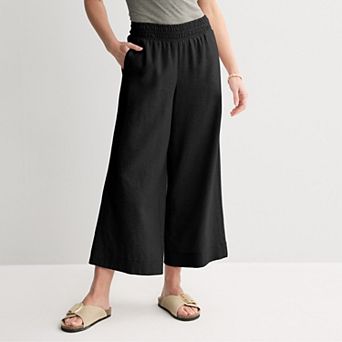 Petite Sonoma Goods For Life® Pull-On Ankle Linen Pants
