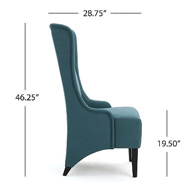 Callie High-back Fabric Dining Chair by Christopher Knight Home