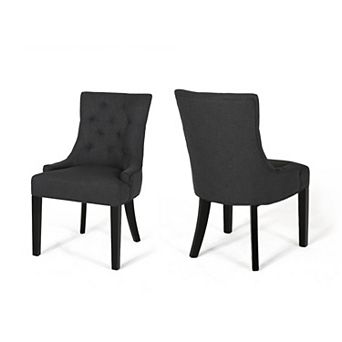 Cheney Contemporary Tufted Dining Chairs (Set of 2) by Christopher Knight Home