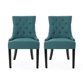 Cheney Contemporary Tufted Dining Chairs (Set of 2) by Christopher Knight Home