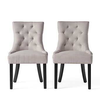 Cheney Contemporary Tufted Dining Chairs (Set of 2) by Christopher Knight Home