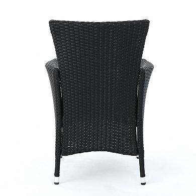 Christopher Knight Home Malta Wicker Patio Armchairs (Set of 2)