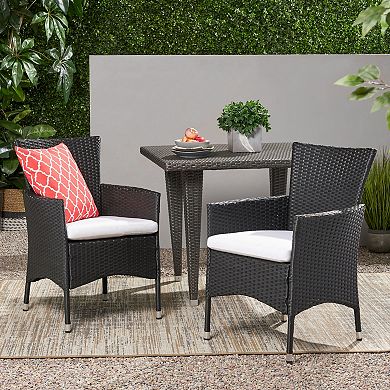 Christopher Knight Home Malta Wicker Patio Armchairs (Set of 2)