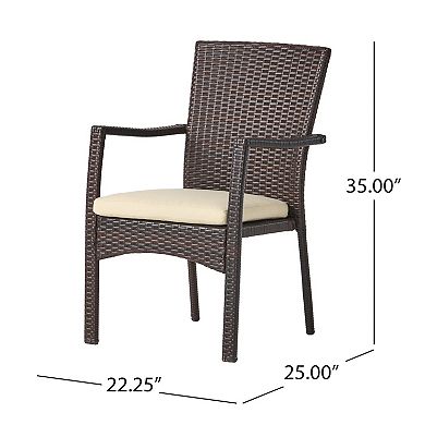 Corsica Outdoor Dining Chairs (Set of 2) by Christopher Knight Home