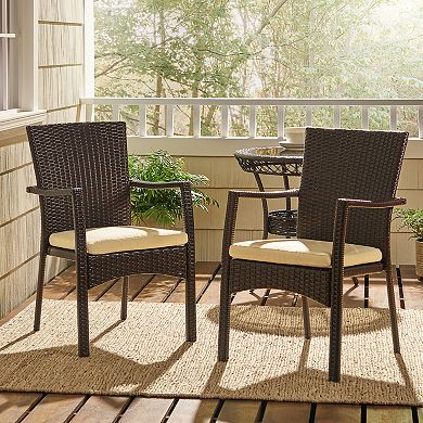 Corsica Outdoor Dining Chairs (Set of 2) by Christopher Knight Home