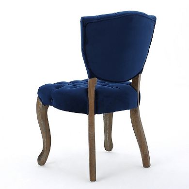 Christopher Knight Home Bates Tufted Fabric Dining Chairs (Set of 2)