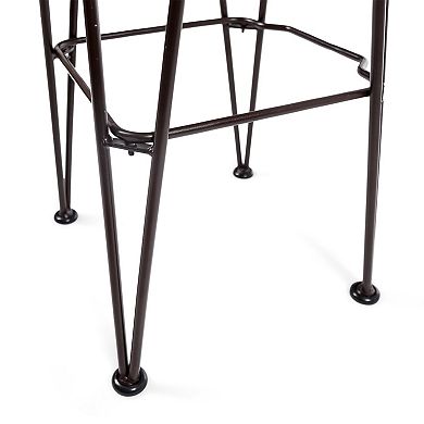 Denali Outdoor Industrial Wood Bar Stool (Set of 2) by Christopher Knight Home