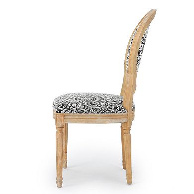 Phinnaeus Patterned Fabric Dining Chair (Set of 2) by Christopher Knight Home